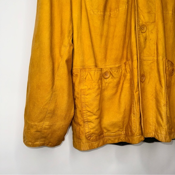 VINTAGE LA MATTA CENTURY GENUINE QUALITY GARMENT SUEDE BUTTON DOWN MEDIUM - Picture 13 of 15